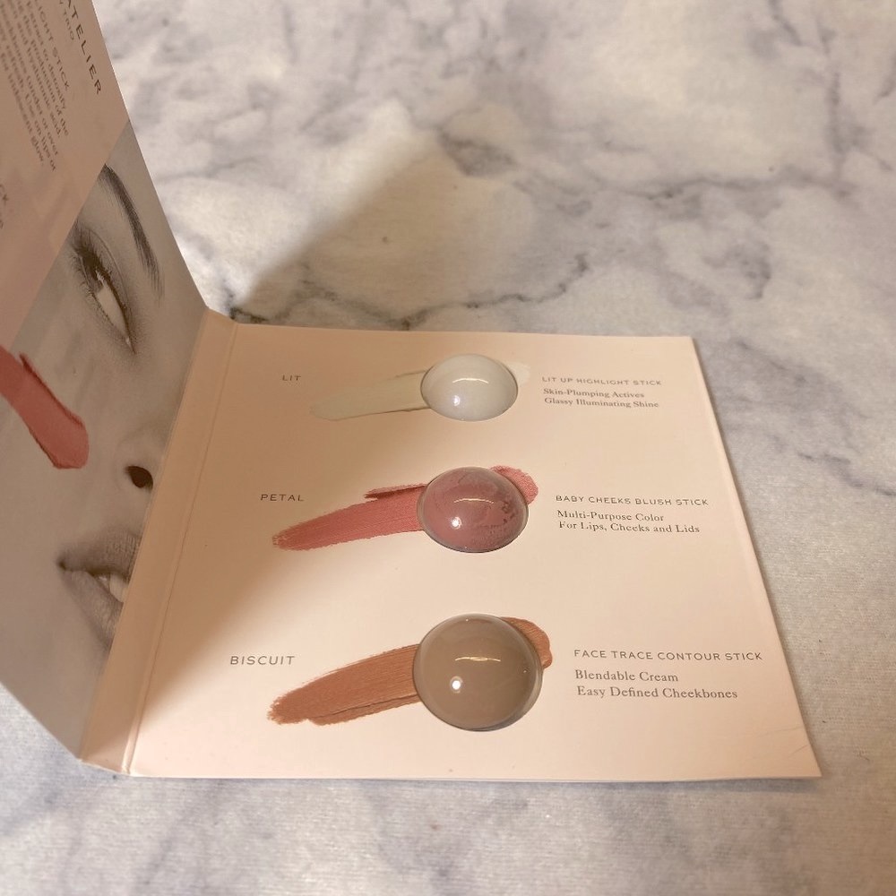 Westman Atelier Clean Glow Trio, Lit, Petal, Biscuit, NEW - Sample - Picture 5 of 8